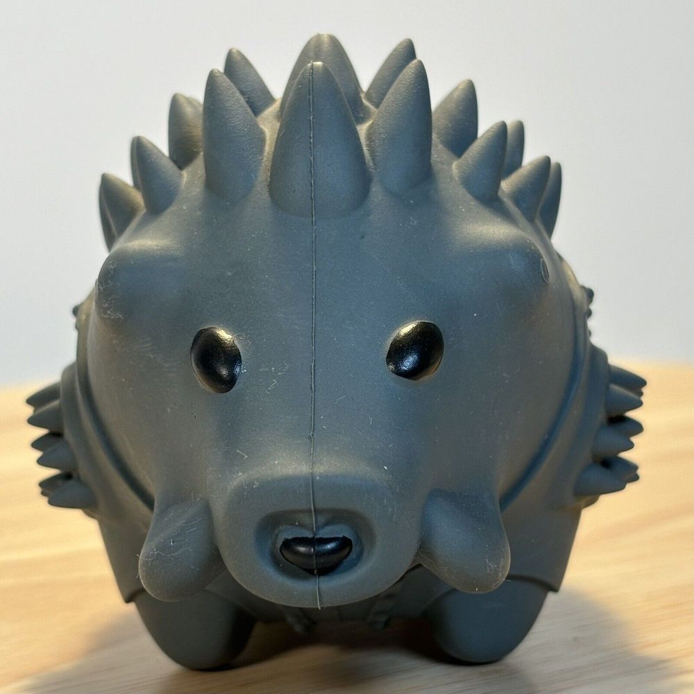 Pet Squeaky Chew Toy Made Of Natural Rubber For Aggressive Chewers Gray Boxed